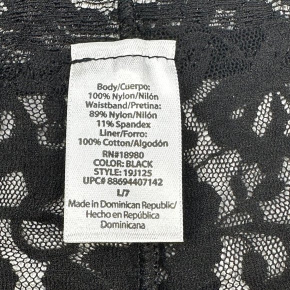 George Women's Size 7 Large Panty Lace Hip Hugger Black New With Tags - Picture 3 of 9